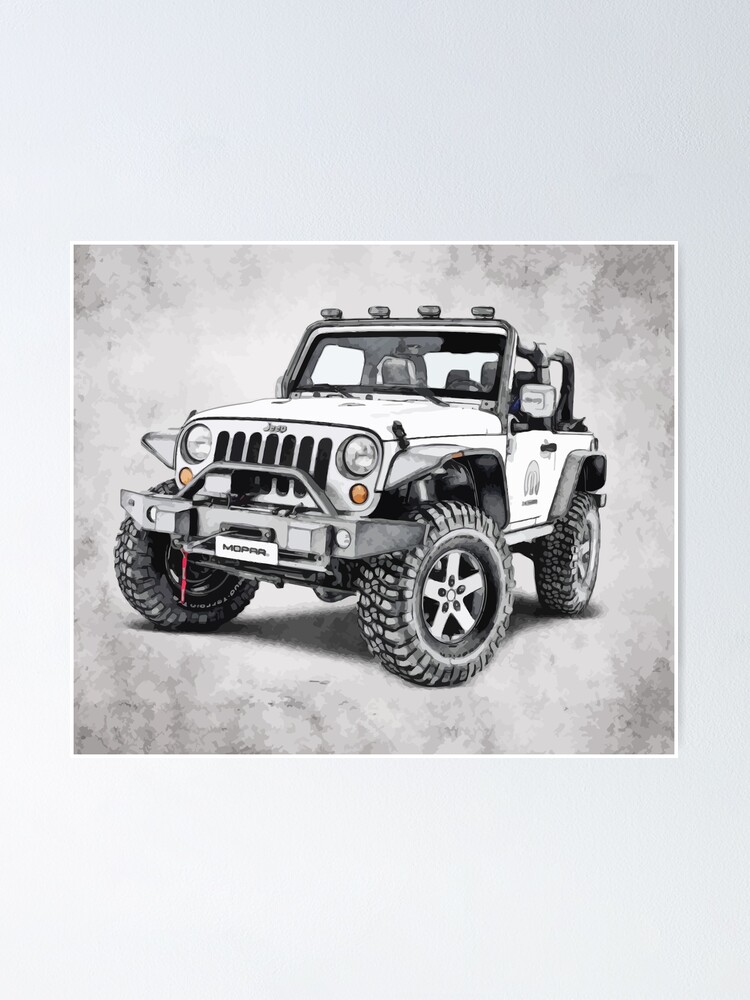 "My Jeep" Poster by drobe1 Redbubble