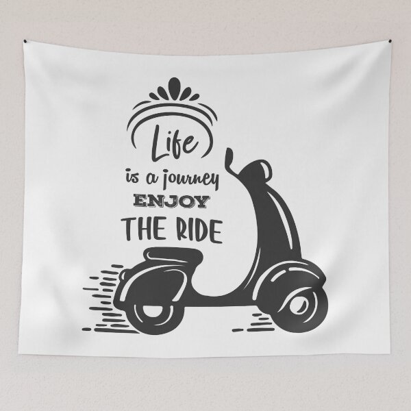Item preview, Life is a journey enjoy the ride designed and sold by Mushrankhan.