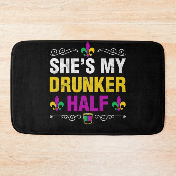 Item preview, She's My Drunker Half Mardi Gras Couples Gifts for Husband or Boyfriend designed and sold by topdesignarts.
