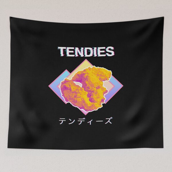 Item preview, Vaporwave Art - Tendies Chicken Tenders Japanese Kanji Estética Glitch designed and sold by Hitagivapor.
