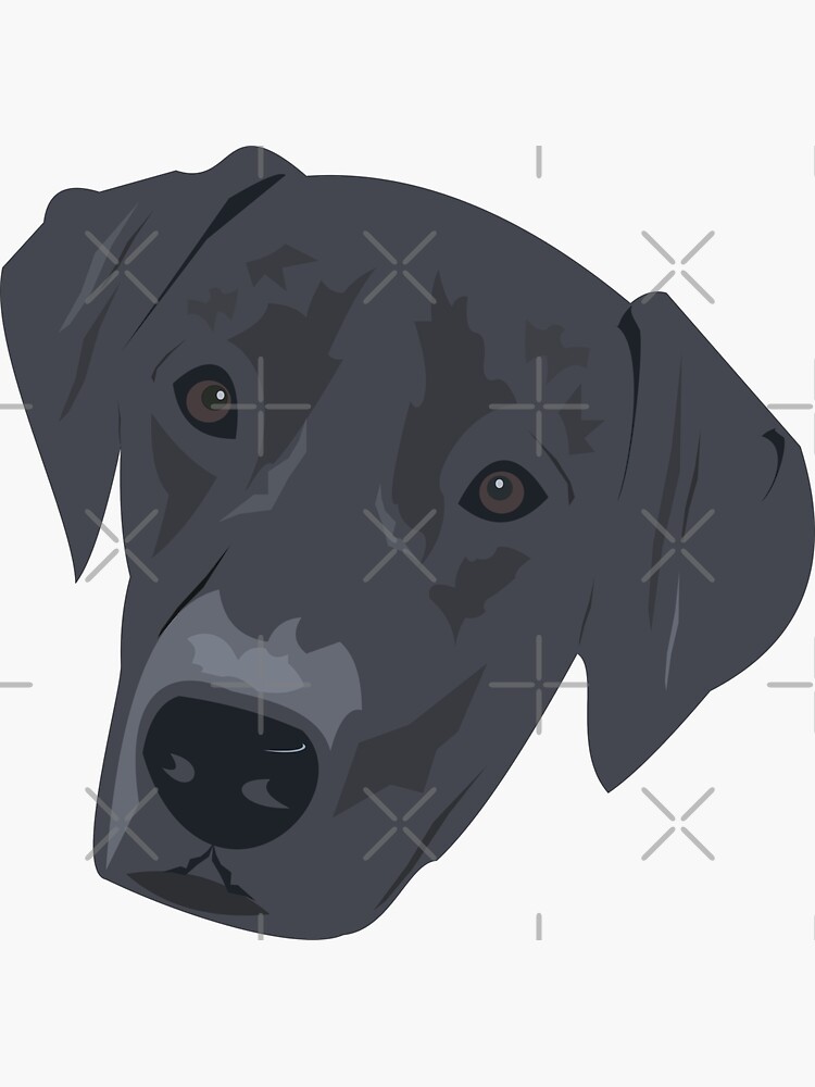 Thumbnail 3 von 3, Sticker, Schwarzer Labrador designt und verkauft von mlvonder02.
