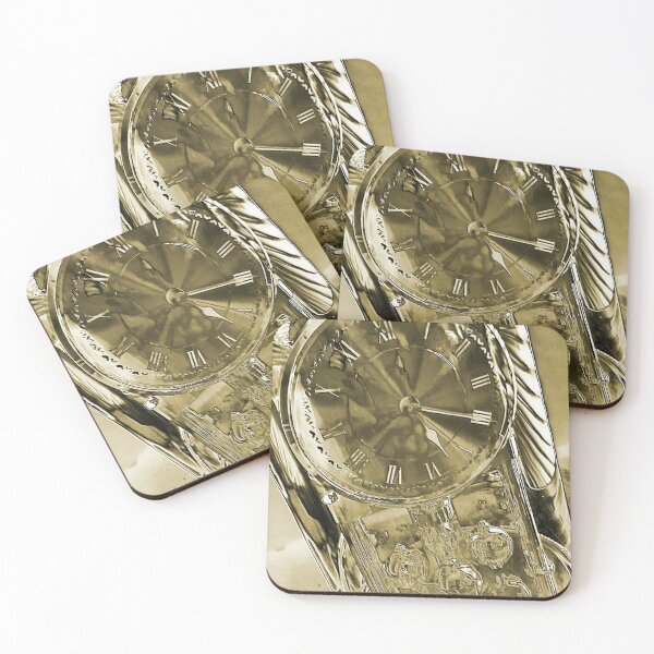 Item preview, Gold Glass Clock designed and sold by Korroby.