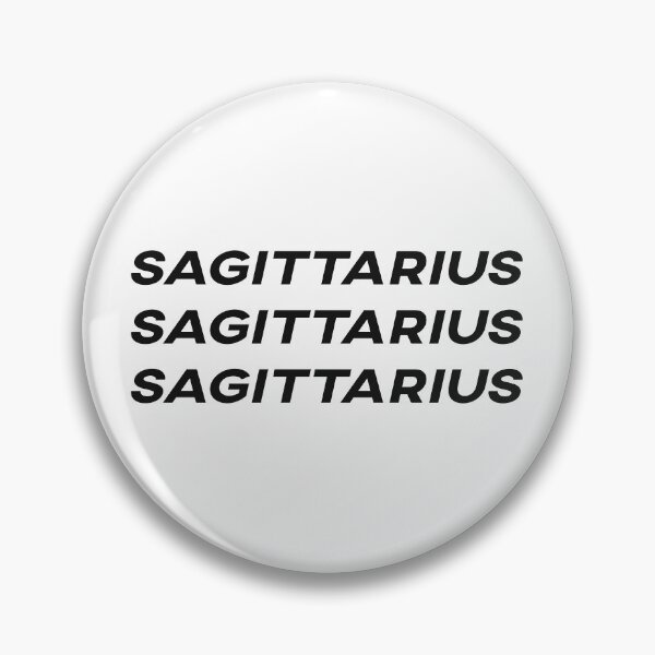 Item preview, Sagittarius Sagittarius Sagittarius Black Zodiac Sign Text designed and sold by Cefani Musk.
