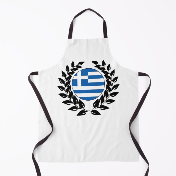 Item preview, Greece greek flag banner laurel wreath designed and sold by GeogDesigns.