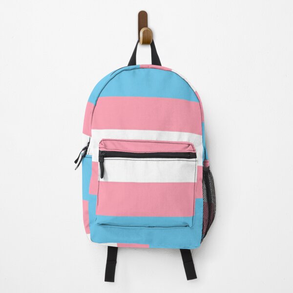  Trans Pride Color Melting Flag LGBT Backpack 17 Inch