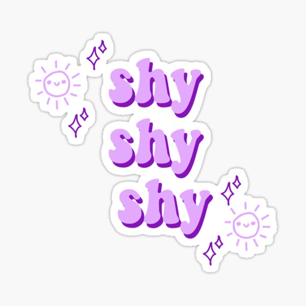 Twice Shy Shy Stickers For Sale Redbubble