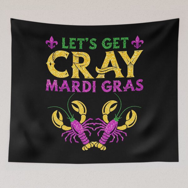 Item preview, Let's Get Cray Mardi Gras Funny Crawfish Seafood New Orleans Bachelorette designed and sold by topdesignarts.
