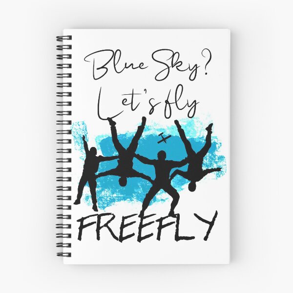 Item preview, Blue sky, let's fly, Freefly blue and black designed and sold by FatSlugDesigns.