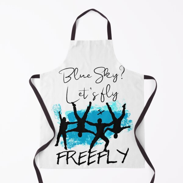 Item preview, Blue sky, let's fly, Freefly blue and black designed and sold by FatSlugDesigns.