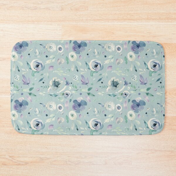 Item preview, Blue & White Watercolor Flowers designed and sold by ZANKELLO.