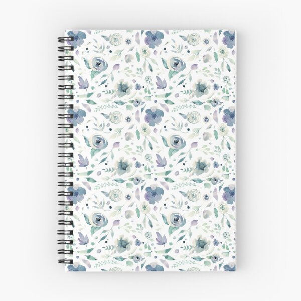Item preview, Blue & White Watercolor Flowers designed and sold by ZANKELLO.