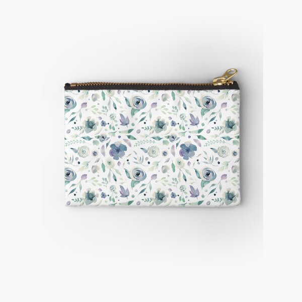 Item preview, Blue & White Watercolor Flowers designed and sold by ZANKELLO.