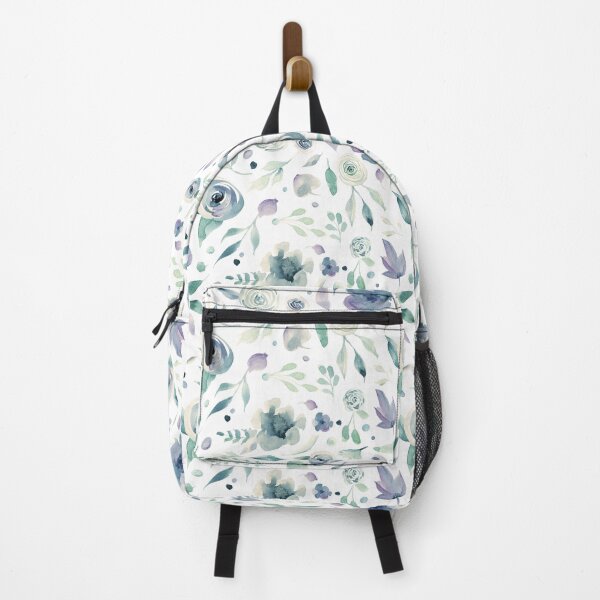 Item preview, Blue & White Watercolor Flowers designed and sold by ZANKELLO.
