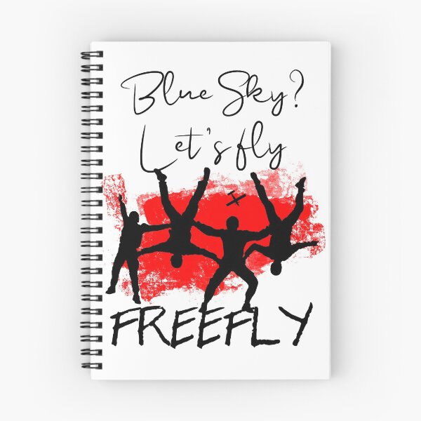 Item preview,  Blue sky, let's fly, Freefly red and black designed and sold by FatSlugDesigns.
