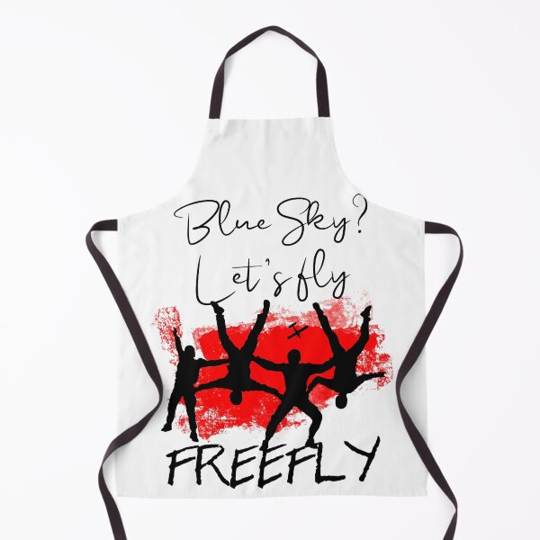 Item preview,  Blue sky, let's fly, Freefly red and black designed and sold by FatSlugDesigns.
