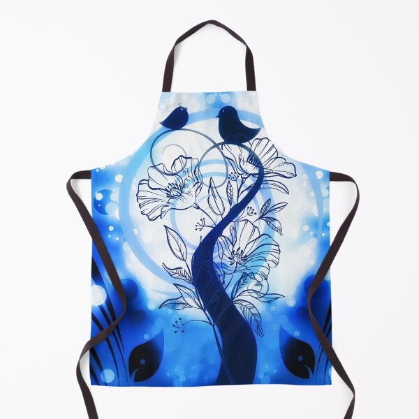 Item preview, Blue Birds Fantasy Flower Stalk designed and sold by LaceRenee.