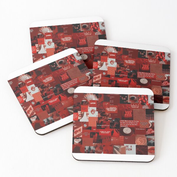 Item preview, Red aesthetic collage designed and sold by Als10806.