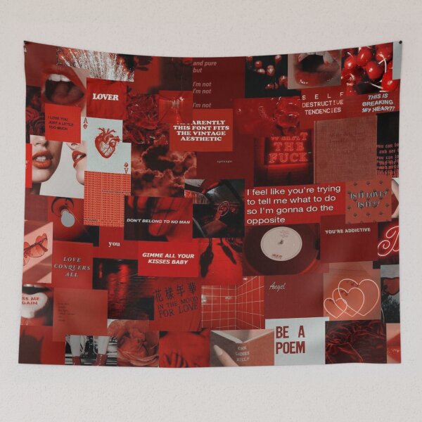 Item preview, Red aesthetic collage designed and sold by Als10806.