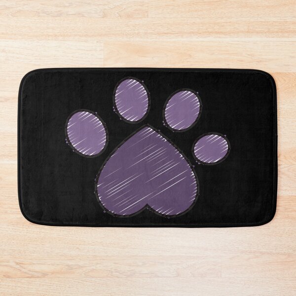 Item preview, Purple Paw Print with Heart for Dog Lovers designed and sold by BLAZE-ShopCool.