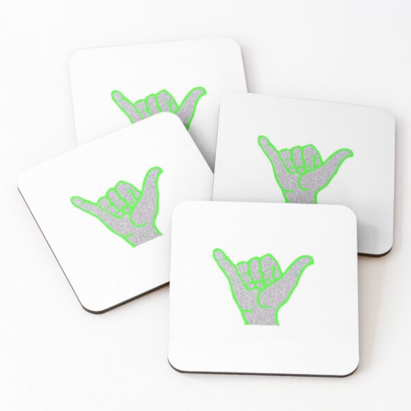 Item preview, Green glitter shaka designed and sold by Als10806.