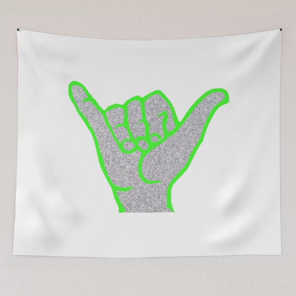 Item preview, Green glitter shaka designed and sold by Als10806.