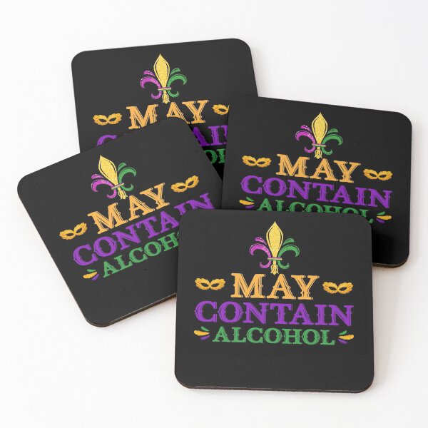 Item preview, Mardi Gras May Contain Alcohol Mardi Gras Drinking Gifts designed and sold by topdesignarts.