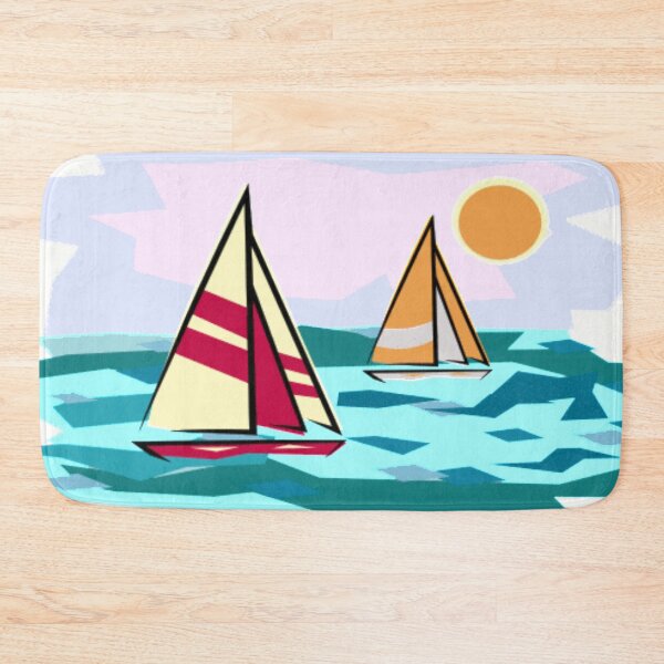 Item preview, sailing sunset on peaceful ocean illusration designed and sold by PrimeScripts.