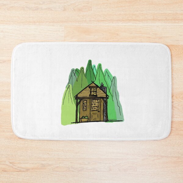 Item preview, Tiny house - Lofty Forest Cabin Sketch designed and sold by FoxCalledThread.
