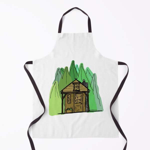 Item preview, Tiny house - Lofty Forest Cabin Sketch designed and sold by FoxCalledThread.