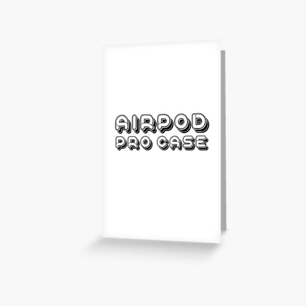 AirPod Pro Case White Greeting Card