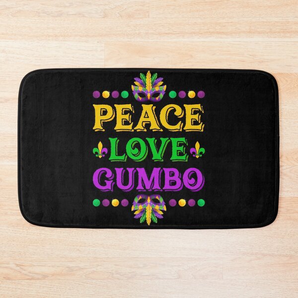 Item preview, PEACE LOVE GUMBO Mardi Gras Gifts designed and sold by topdesignarts.