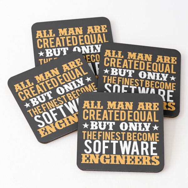 Item preview, All men are created equal but Only the Finest Become Software Engineers designed and sold by Mande Arts.