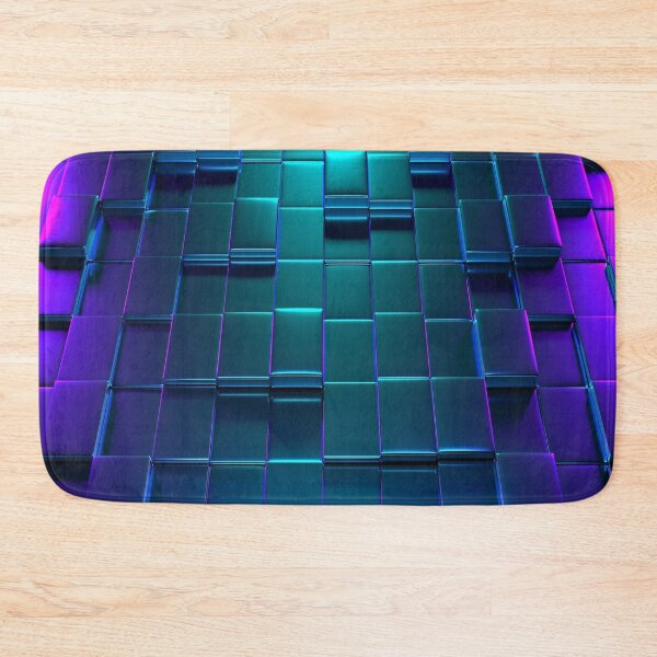 Item preview, Purple cubic 3d design designed and sold by Rajzone.
