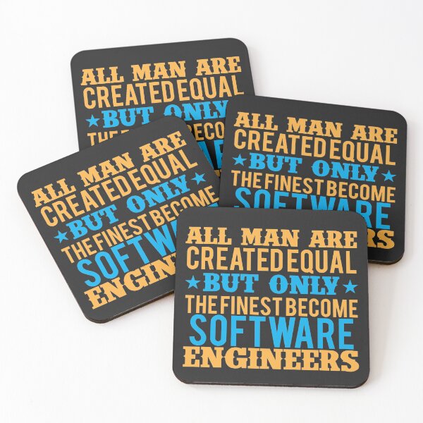 Item preview, All men are created equal but Only the Finest Become Software Engineers designed and sold by Mande Arts.