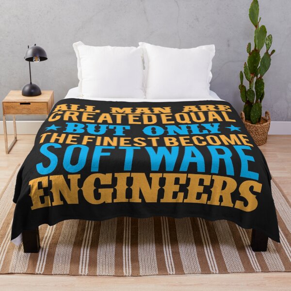Item preview, All men are created equal but Only the Finest Become Software Engineers designed and sold by Mande Arts.