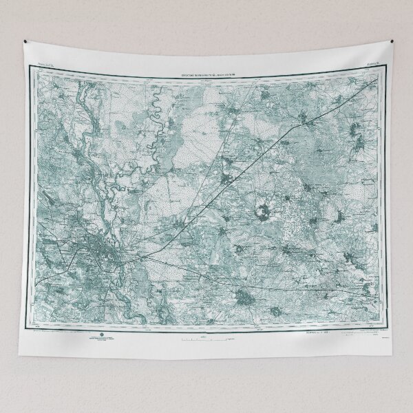 Item preview, Blue Vintage Russian Empire Map designed and sold by Ankerd.