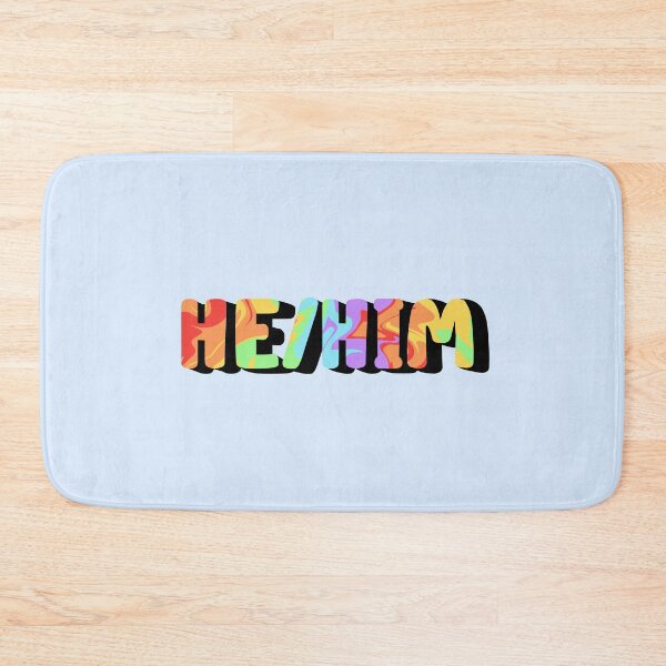 Item preview, Rainbow Flag He/Him Pronoun designed and sold by EuropaPrints.