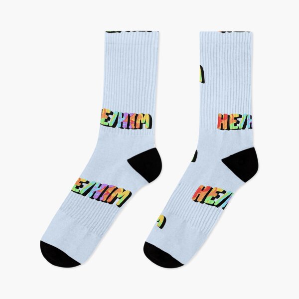 Item preview, Rainbow Flag He/Him Pronoun designed and sold by EuropaPrints.