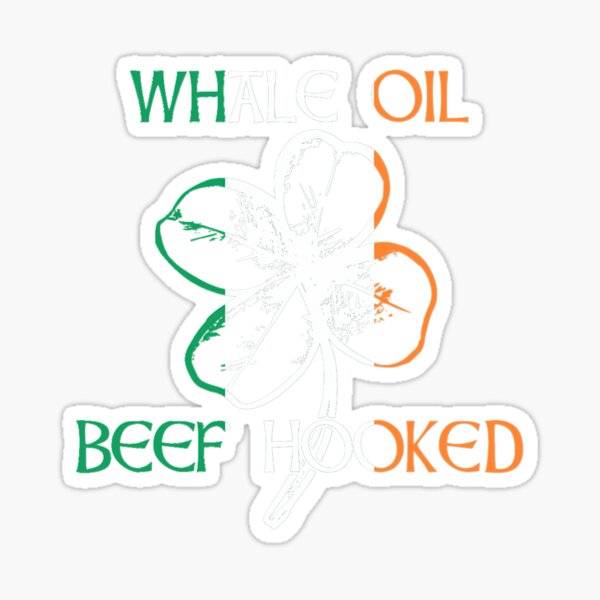 St. Patrick's Day Whale Oil Beef Hooked Paddy's Day Gift Sticker