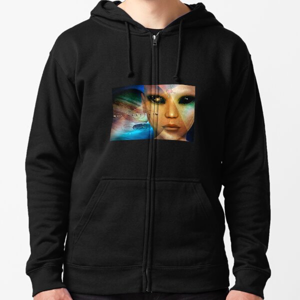 Viajero eterno Sudadera con capucha y cremallera
