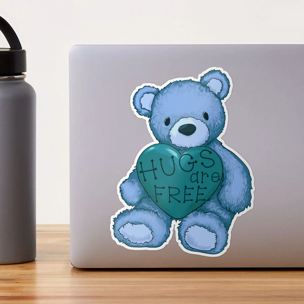 Cute Blue Teddy Bear Thermos Bottle