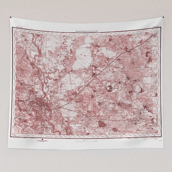 Item preview, Red Vintage Russian Empire Map designed and sold by Ankerd.