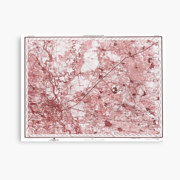 Item preview, Red Vintage Russian Empire Map designed and sold by Ankerd.