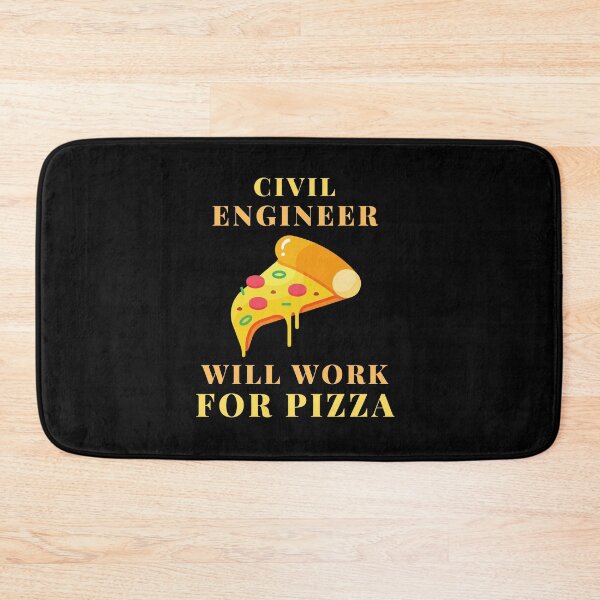 Item preview, civil engineer pizza designed and sold by SnowballStep.