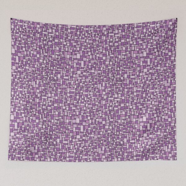 Item preview, Rectangular Doodle in Monochromatic Purple designed and sold by Miranda Benson.