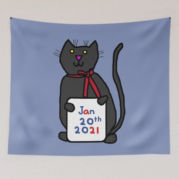 Item preview, Biden Harris Inauguration Cute Cat designed and sold by ellenhenry.