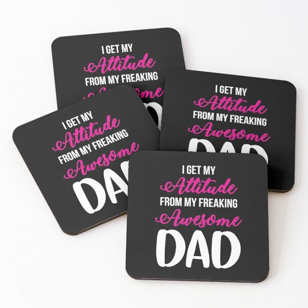 Item preview, I Get My Attitude From My Freaking Awesome Dad designed and sold by Mariano Topno.