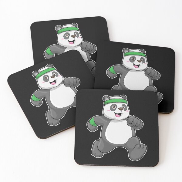 Item preview, Panda at Jogging with Headband & Sweatband designed and sold by Snabdesign84.