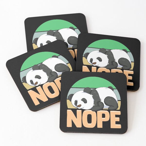 Item preview, Cute & Funny Nope Sleepy Napping Lazy Panda designed and sold by perfectpresents.