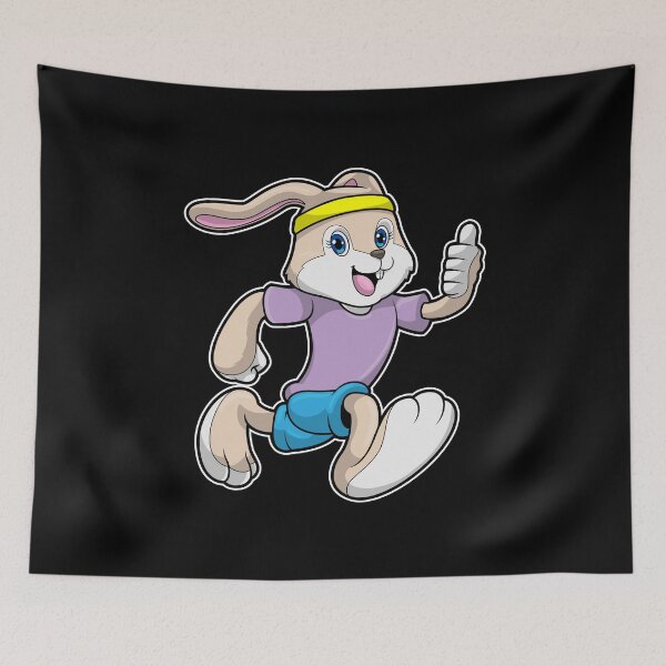 Item preview, Rabbit at Jogging with Headband designed and sold by Snabdesign84.
